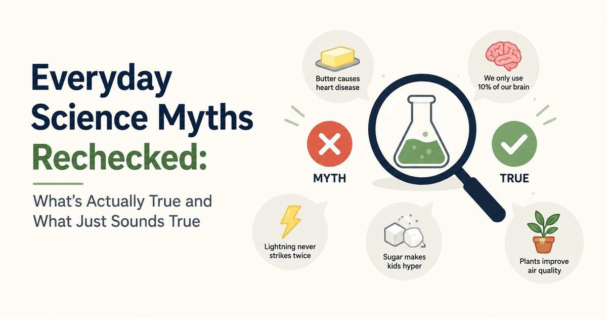 Everyday Science Myths Rechecked